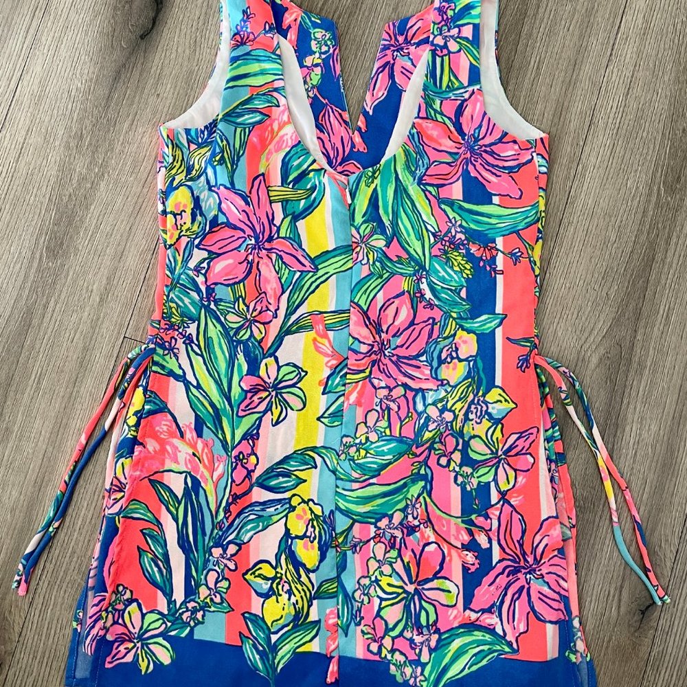 Lilly Pulitzer Donna Romper Multi Easy Tiger Gabby - Picture 3 of 8